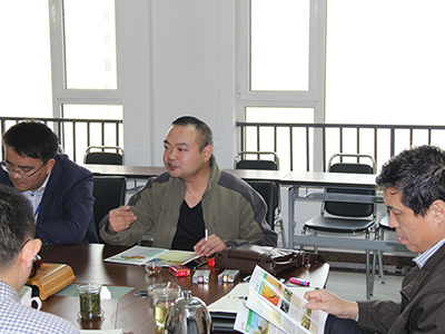 成都新朝阳作物科研有限公司任总来公司考察洽谈
